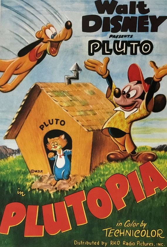 Walt Disney Plutopia Custom Framed Poster Print - Etsy