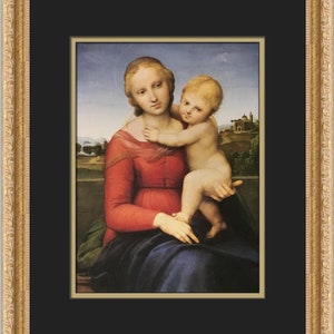 Raphael The Small Cowper Madonna Custom Framed Print
