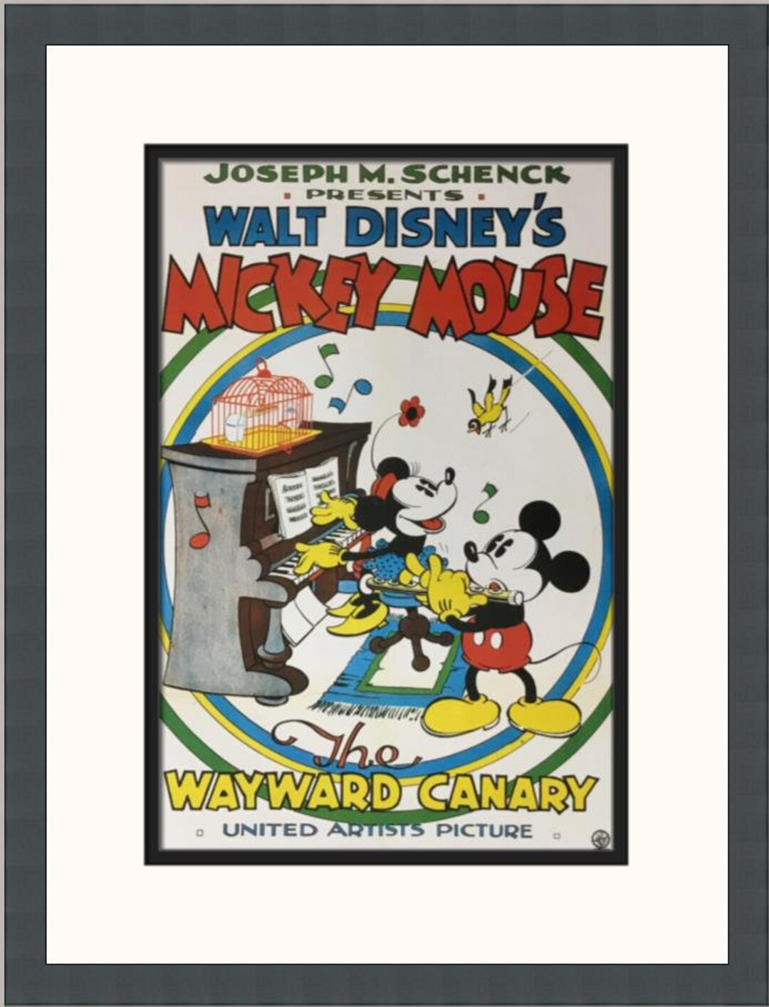 Walt Disney the Wayward Canary Custom Framed Poster Print - Etsy