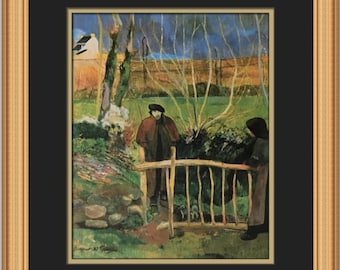 Paul Gauguin Bonjour Monsieur Gauguin Custom Framed Print