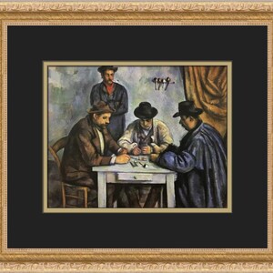 Paul Cezanne The Card Players Custom Framed Print