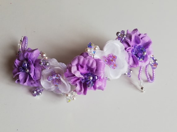 TOCADO DE BALLET flores para bollos de bailarinas perlas de - Etsy México TOCADO DE BALLET flores para bollos de bailarinas perlas de - Etsy México