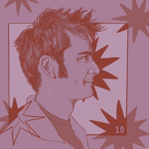 David Tennant illustration art print