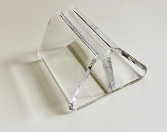 Acrylic PINCH Stand Sign Card Display Holders, Clear Stands for Acrylic Wedding Signs, Wedding Sign Holders, Acrylic Table Number Place Card