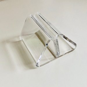 Acrylic PINCH Stand Sign Card Display Holders, Clear Stands for Acrylic Wedding Signs, Wedding Sign Holders, Acrylic Table Number Place Card