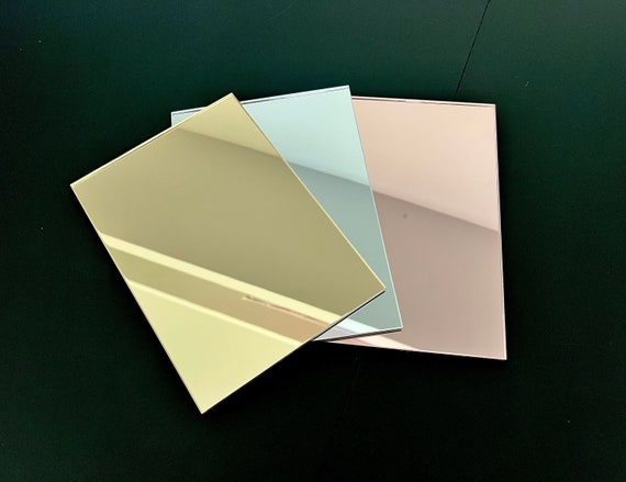 Gold, Silver or Rose Gold Mirror Acrylic Blank Stock Sheet Lucite Wedding  Signs DIY Perspex Mirrored Foil Blanks Wholesale Craft Supply 