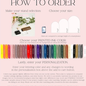 the instructions for how to order a phone