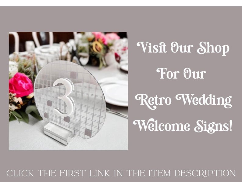 WAVY Vintage Retro 70s ARCH Wedding Sign, No Sides Just Good Vibes 60s Groovy Hippie Acrylic Welcome Lucite Perspex Signs, Boho Nostalgic 画像 7