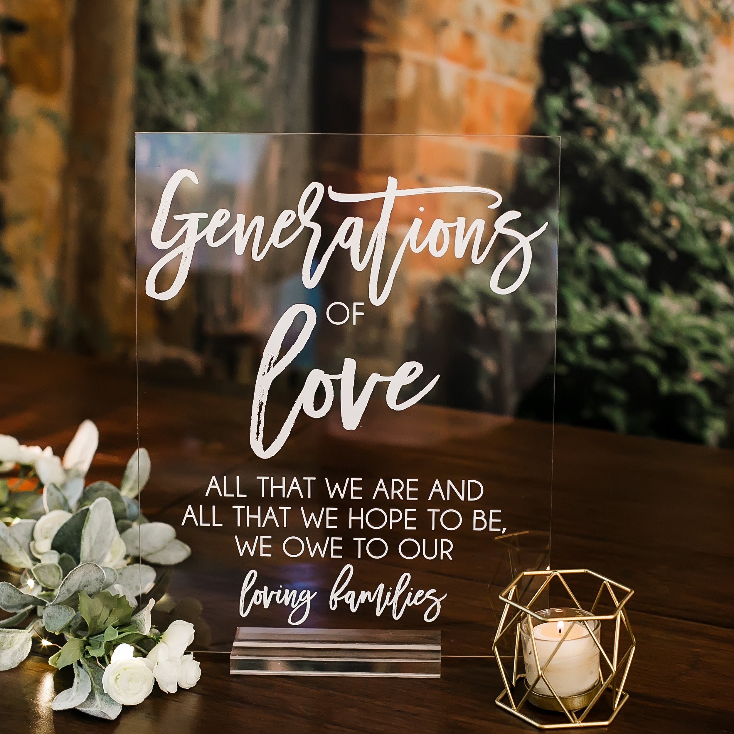 Generations Of Love All That We Are And That We Hope To Be We Etsy