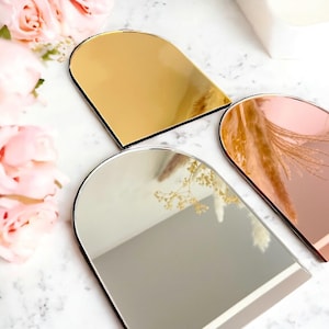 ARCH Shaped Gold, Silver or Rose Gold Mirror Acrylic Blank Stock Sheet Lucite Wedding Signs | DIY Perspex Blanks | Wholesale Craft Supply