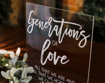Generations Of Love All That We Are And That We Hope To Be We Etsy
