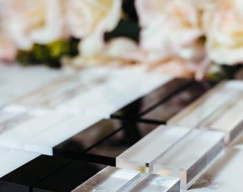 Acrylic Sign BLOCK Stand Card Display Holders, Clear Stands for Acrylic Wedding Signs, Wedding Sign Holders, Acrylic Place Card Table Number