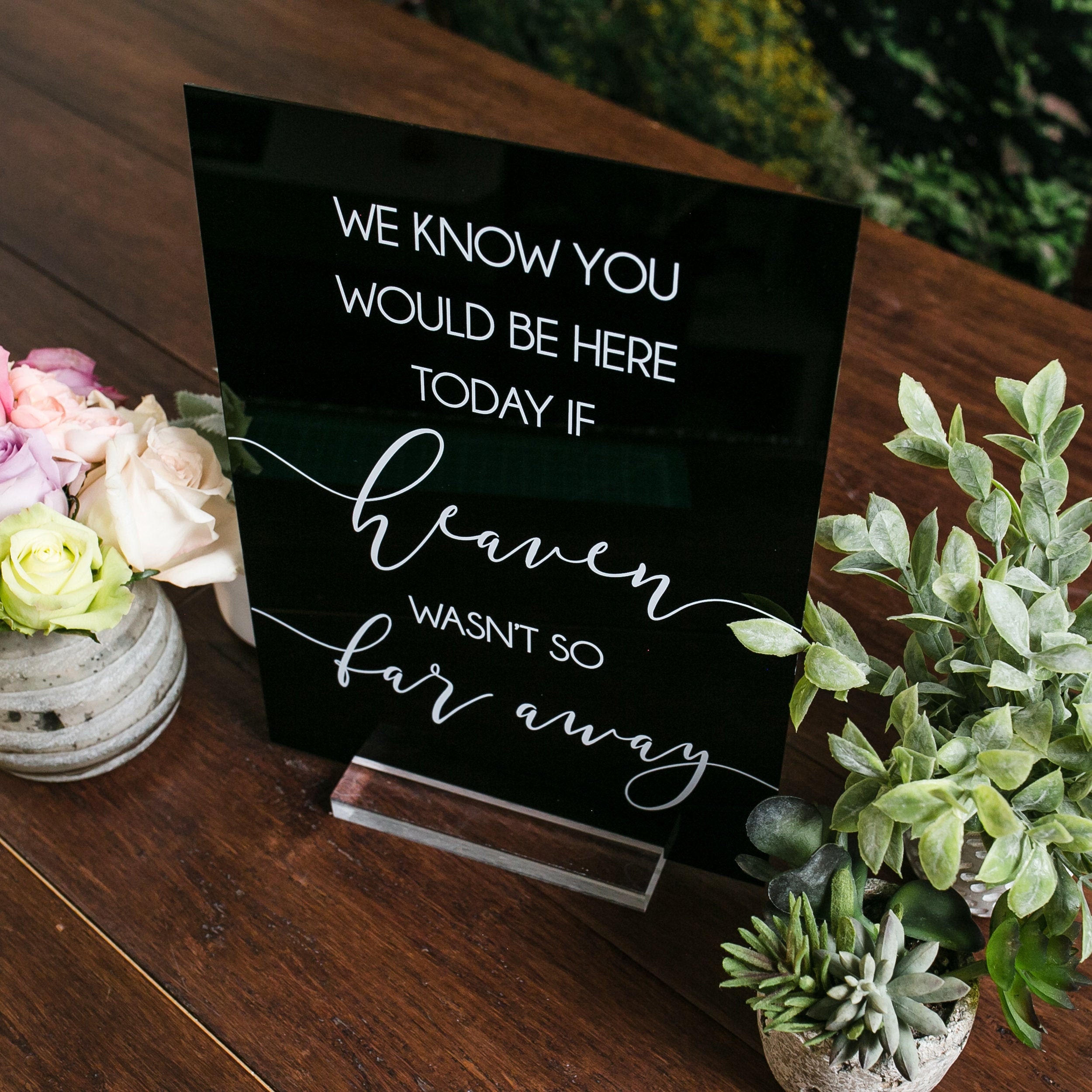 you should be here wedding sign