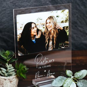 Personalized Photo Plaque w Stand, Best Friends Forever Gift, Gift for Her, Gift for Him, Photo Collage, Personalized Photo Memorial
