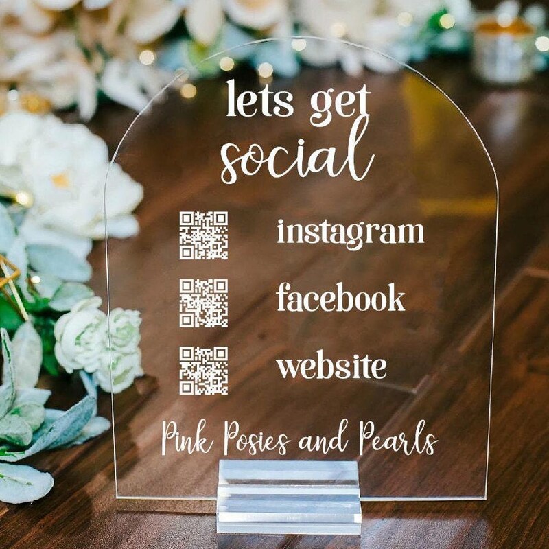 Lets Get Social Sign - Etsy