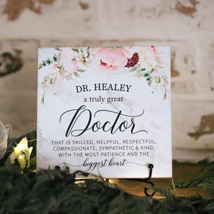 A Truly Great Doctor MD GP Thank You Appreciation Plaque Doctors Day Recognition Gift Personalized Family Doctor of Medicine Sign