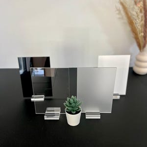 Clear, Frosted, White and Black Acrylic Blank Stock Sheet Lucite Wedding Signs | DIY Perspex Blanks | Wholesale Craft Supply