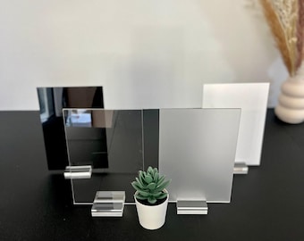Clear, Frosted, White and Black Acrylic Blank Stock Sheet Lucite Wedding Signs | DIY Perspex Blanks | Wholesale Craft Supply