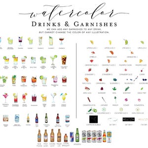 ARCH 3D Mirror Gold Foil Signature Drinks Menu Custom Minimalist Acrylic Wedding Sign, His Her Bride Groom Cocktails Signage zdjęcie 6
