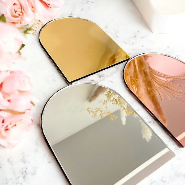 ARCH Shaped Gold, Silver or Rose Gold Mirror Acrylic Blank Stock Sheet Lucite Wedding Signs | DIY Perspex Blanks | Wholesale Craft Supply