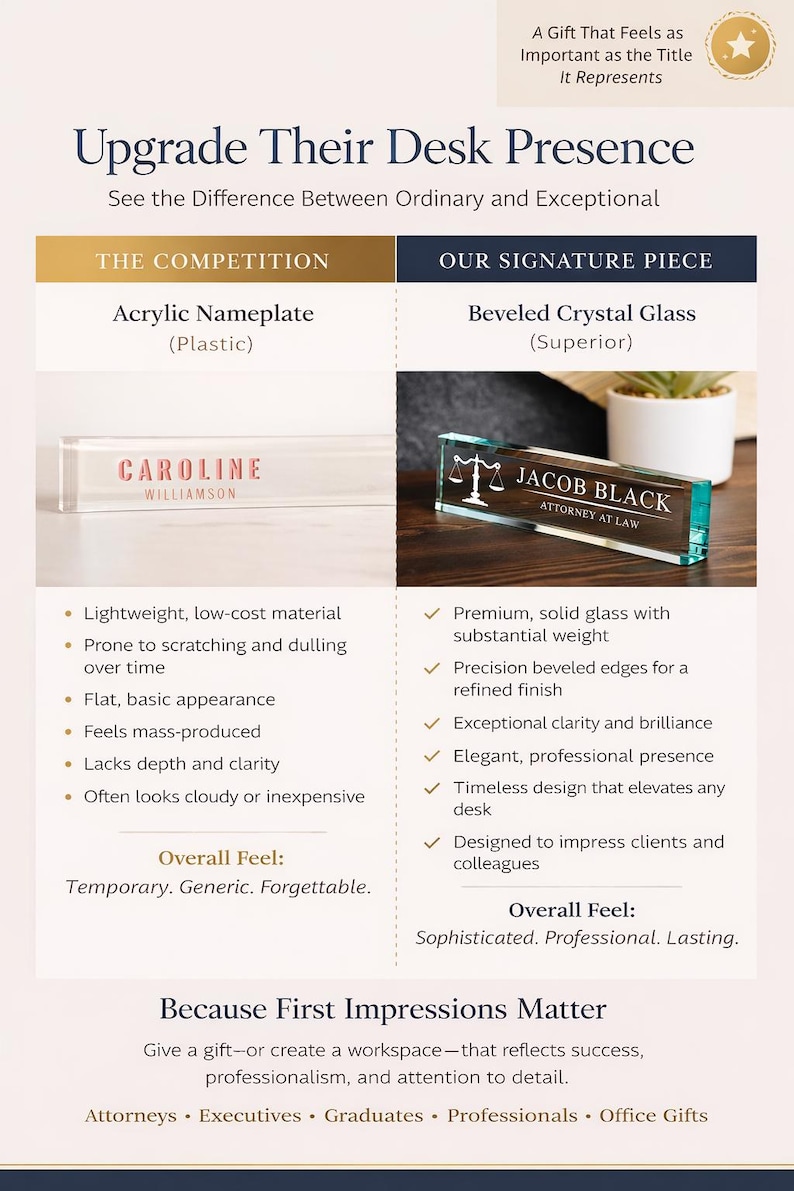 a brochure with a picture of a desk