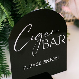 ARCH Cigar Bar Please Enjoy Wedding Whiskey or Bourbon and Cigars ...