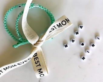 Mama and Mini Matching Heart Bracelets: Adjustable Cord Set