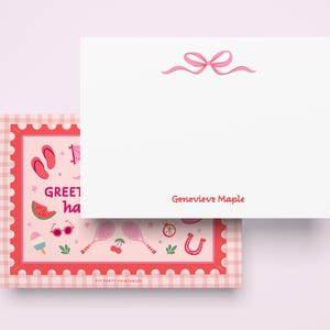 Summer Camp Stationery: Editable Note Card Template (5x7, Digital Download