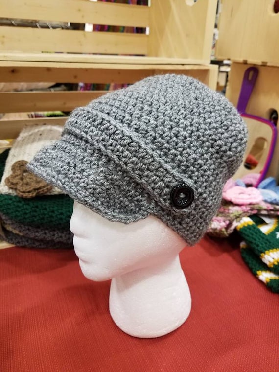 Handmade newsboy hat, smoke free home. Many sizes and colors available.