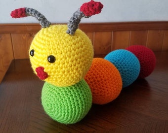 Caterpillar amigurumi/ Caterpillar felpa felpa / relleno caterpillar
