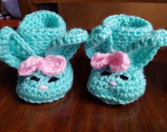 Just in time for spring!  Our new bunny booties!