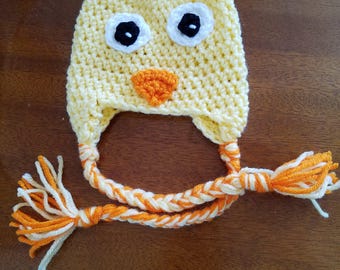 Adorable duck hat.  Please see our duck booties to match!