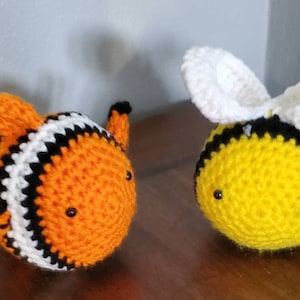Bee amigurumi/fish amigurumi/bee stuffie/bee plush/fish stuffie/fish plush