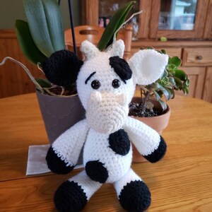 Cow amigurumi, cow plush, cow toy, cow stuffed animal, barnyard friend