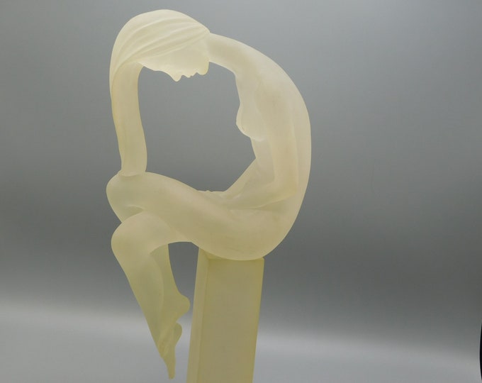 C1970 Crystalite Art Italian Design Sculpture by Crystal Craft 15.75 ...