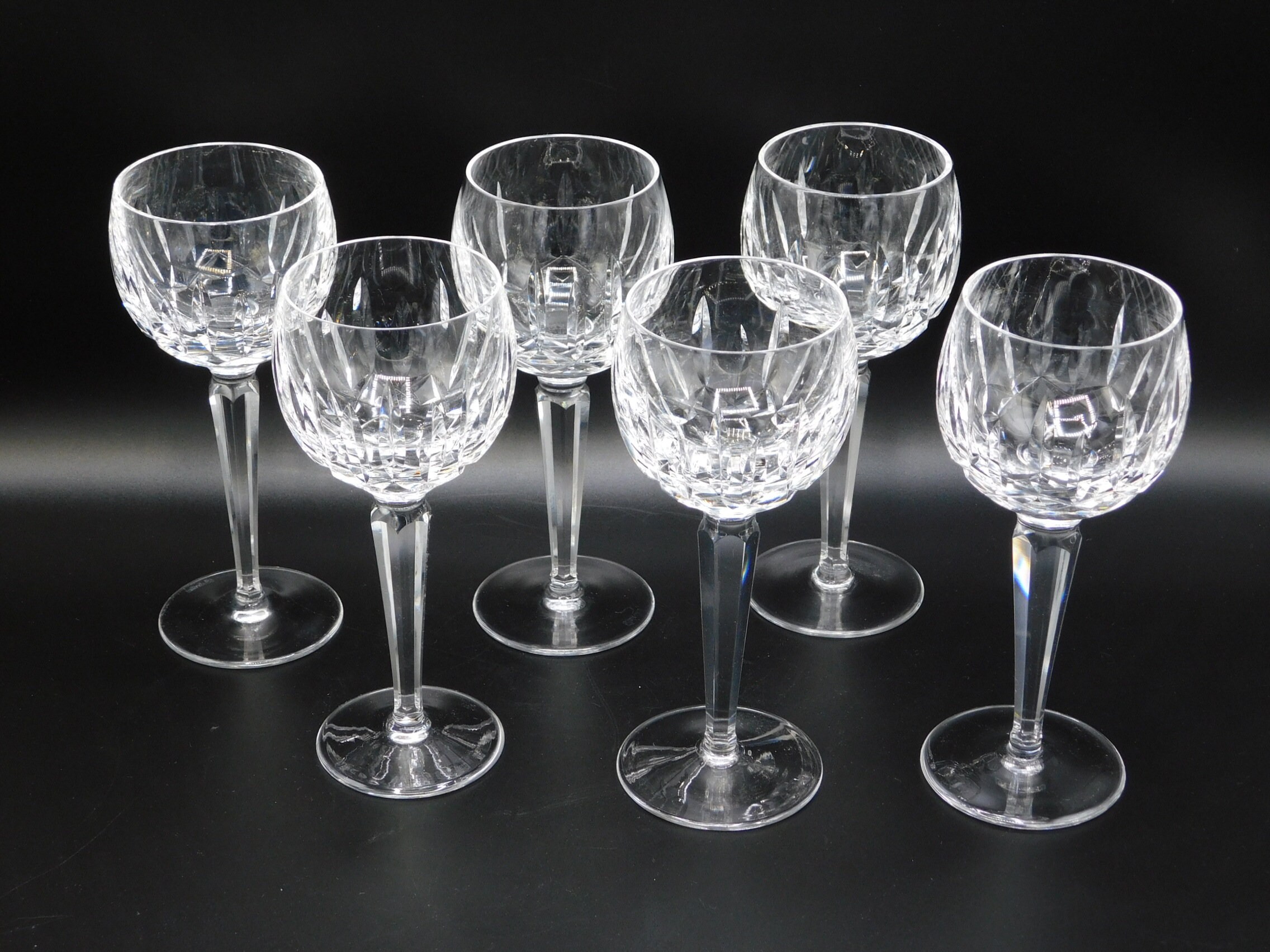 Waterford Crystal Wines Set of 6 Kildare Pattern All Signed Etsy