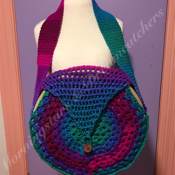 Handmade Multi Color Crochet Drum Bag for 15" Drums, African Drum Hat, Handbag Covers, Djembe Tops, Percussion Hat