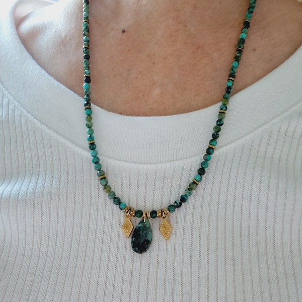 Collier Turquoises Africaines