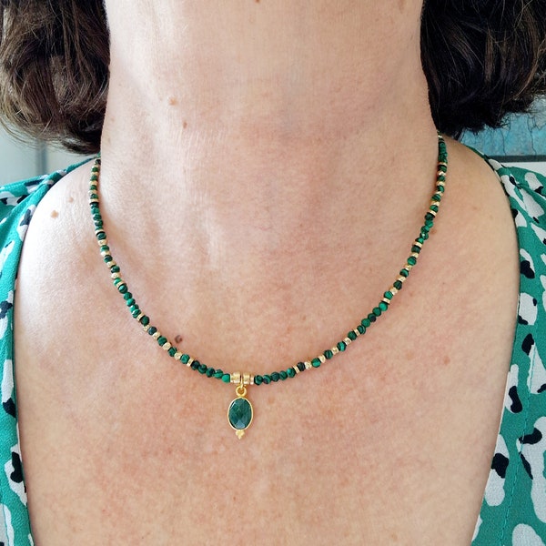 Collier Malachite