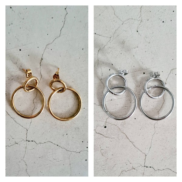 Boucles d'oreilles cercles acier inoxydable