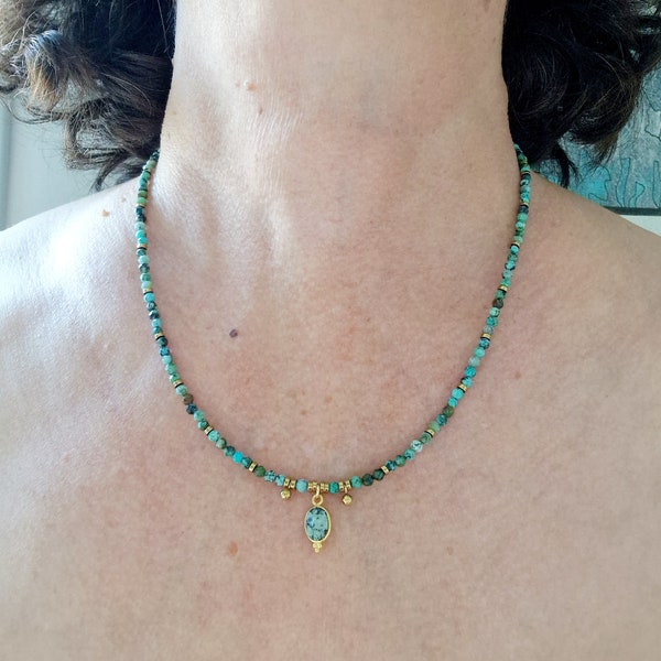 Collier Turquoises Africaines