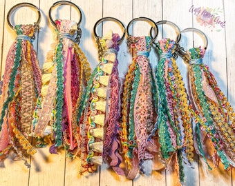 Colorful Ribbon Tassel Keychain/Bag accessories/Tote Bag Tassel
