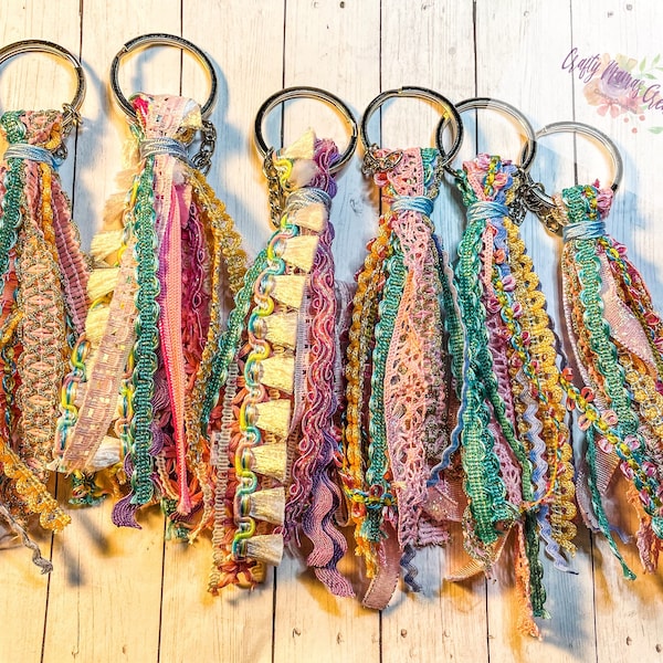 Colorful Ribbon Tassel Keychain/Bag accessories/Tote Bag Tassel