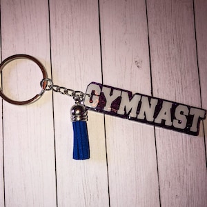 3” Acrylic Gymnast Keychain