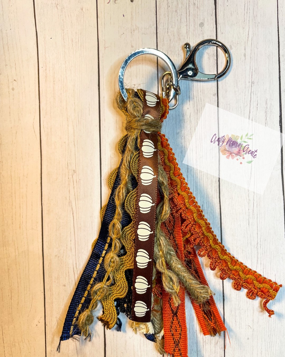 Tassel Keychain/ribbon Keychain/fall Keychain/bag Accessories/tote Bag ...