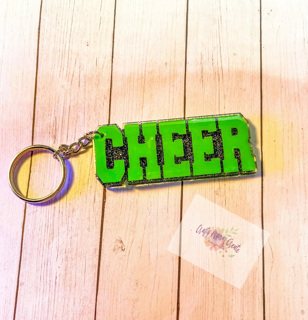 Cheer/cheerleader/cheerleading Keychain/bag Charm - Etsy