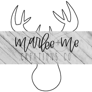 Deer Head Door Hanger Template