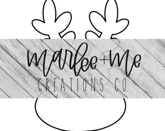 Reindeer Door Hanger Template