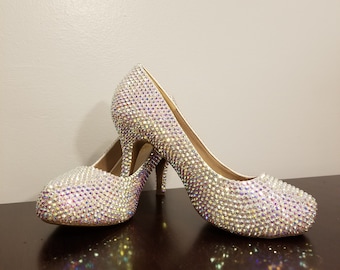 Rhinestone Crystal Wedding Shoes