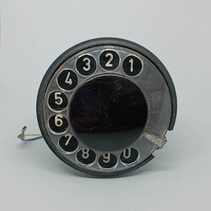 Drehmechanismus, hergestellt in der UdSSR im Jahr 1980, sowjetische Vintage-Wählscheibe für Drehtelefon, Retro-Telefonteil